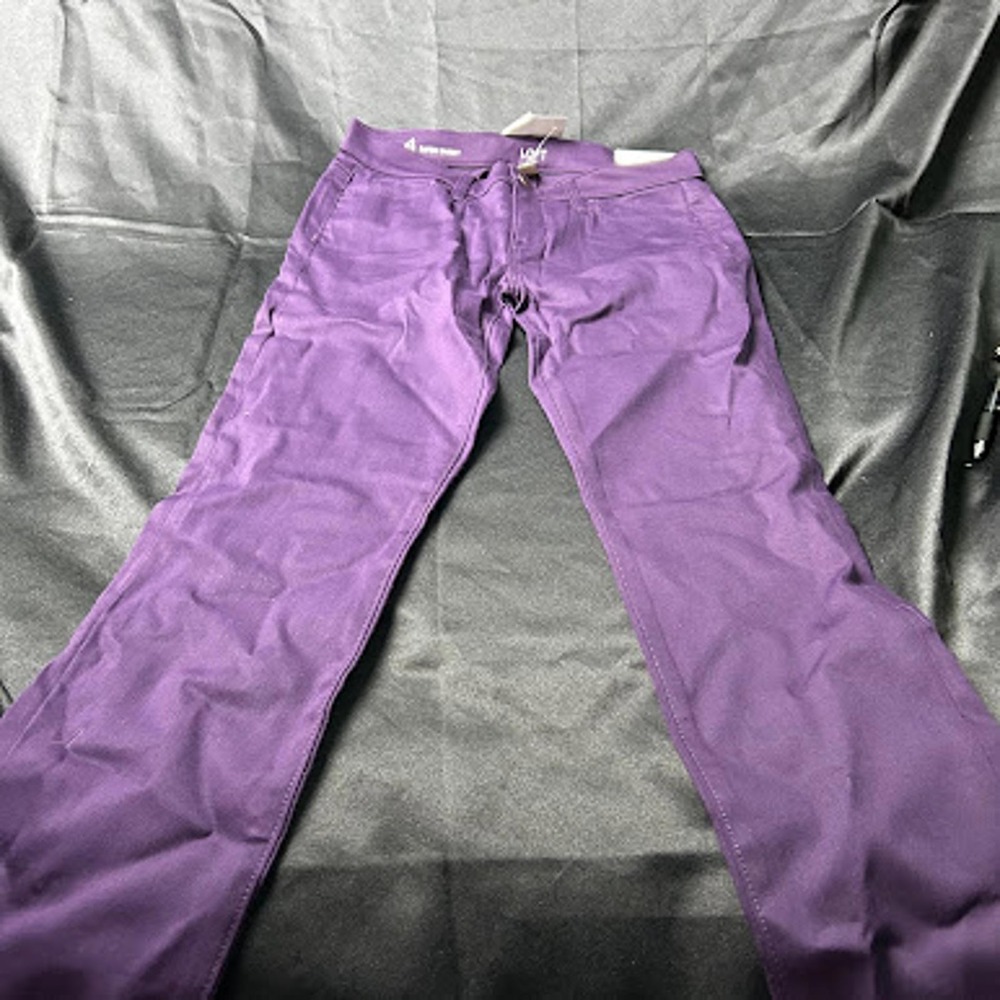 The Loft Women's Dark Purple Super Skinny Jeans Size 4 NWT Stretch Denim